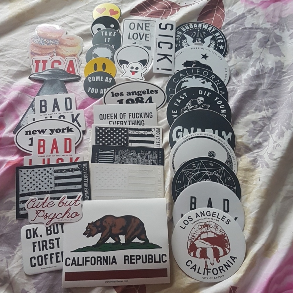 40 Random Brandy Melville stickers